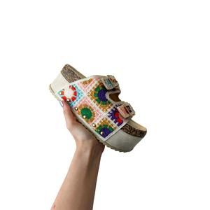 Colorful Embroidered Women's Sandals